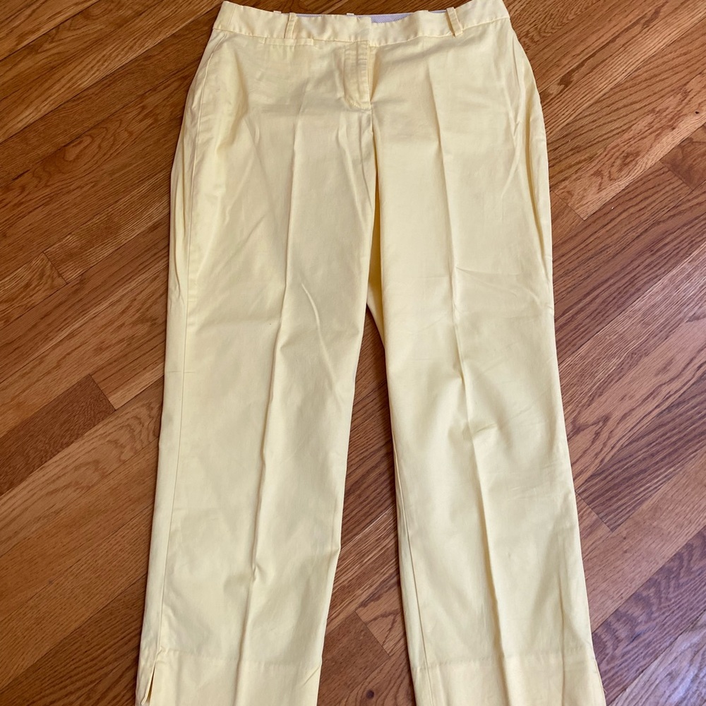 Talbots yellow cotton slacks